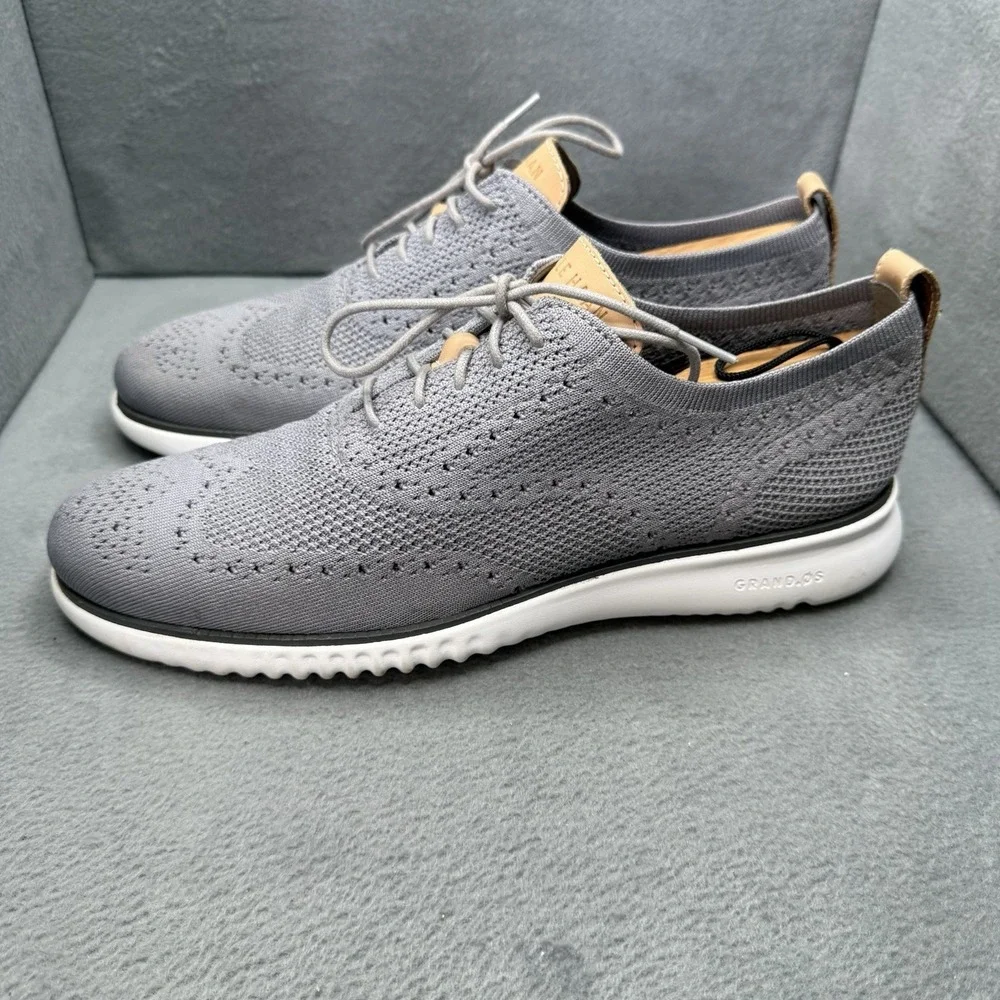 Cole Haan 2.Zerogrand Stitchlite Oxford Mens 10M Gray Knit Grand.OS